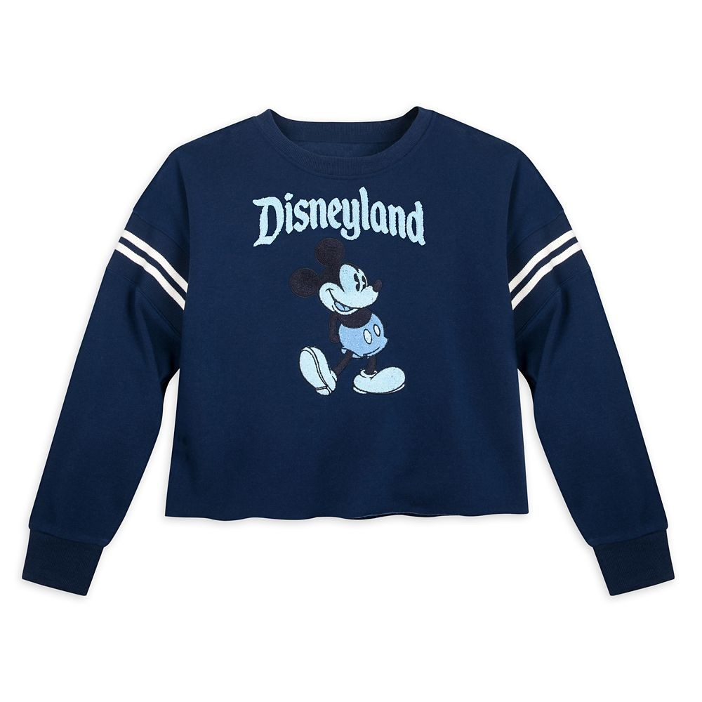 Disney Disneyland Chenille Mickey Mouse Cropped Pullover Sweater NWT Size 1X